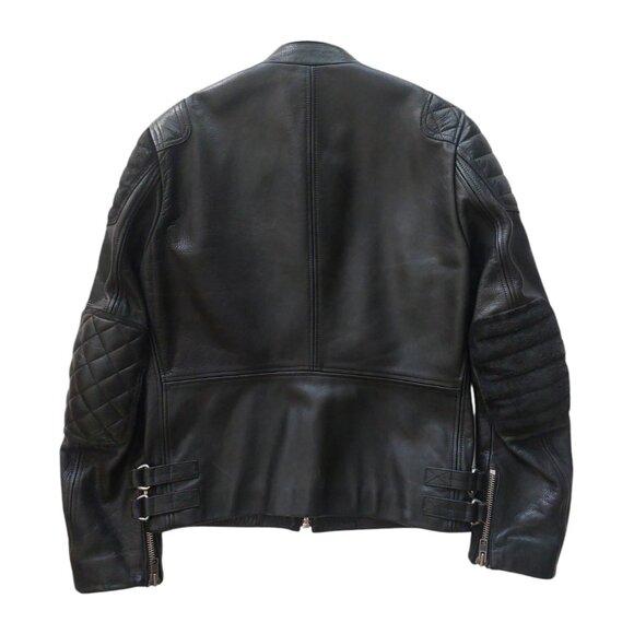 Acne Studios Oliver Leather Jacket Black Men's Size 48 M - Picture 6 of 15